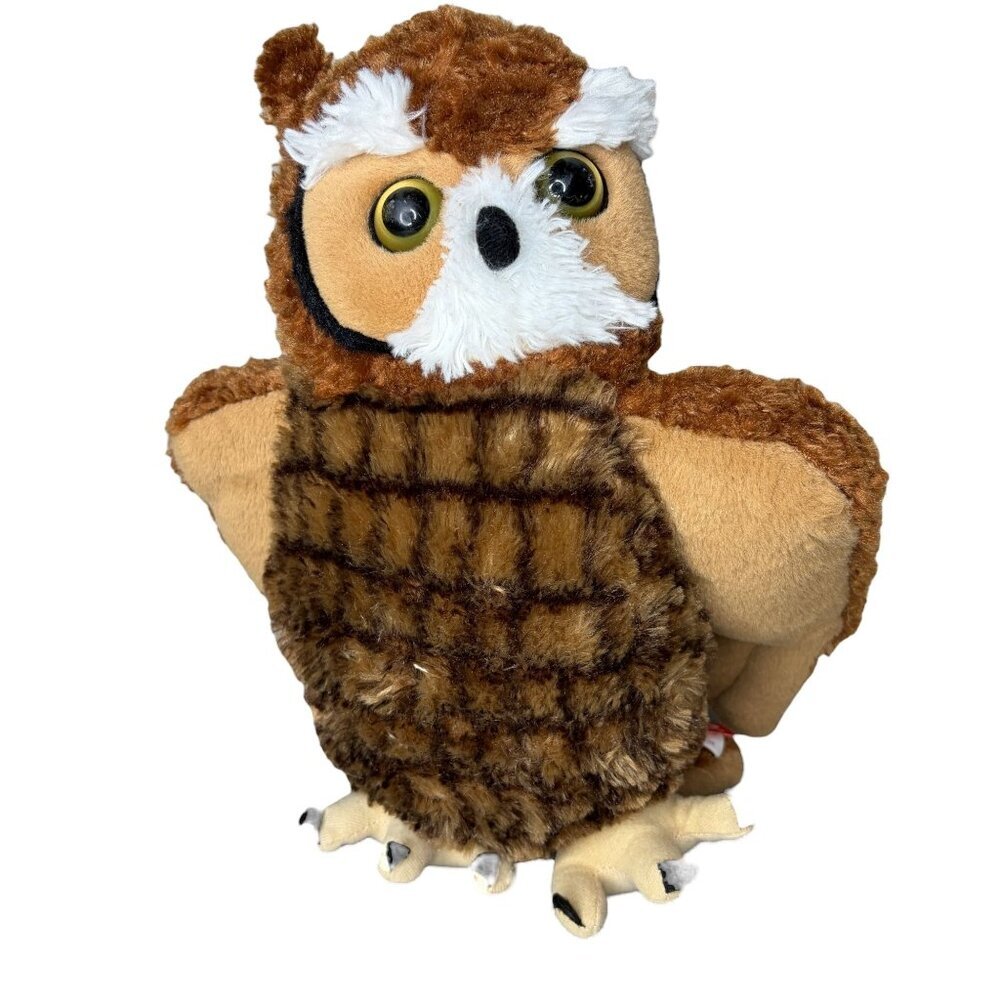 Great Horned Owl Plush Beautiful Wild Republic 12”  Toy